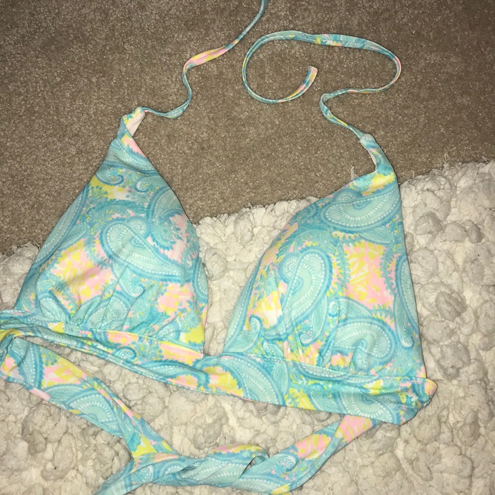 Victoria’s Secret paisley swimsuit push-up top